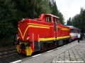 Lokomotiva T426.001 dovezla zvláštní vlak až do Harrachova. | 10.9.2011
