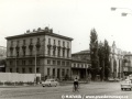 Nádraží Praha-Těšnov v posledním období své existence skomíralo obehnané stavební ohradou | 1.7.1972