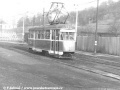 Vůz T1 ev.č.5040 na lince 32 v prostoru původní tramvajové tratě u nádraží Vršovice. | 3.3.1977