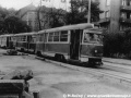 Vozy T1 ev.č.5056 a ev.č.5105 určené k odprodeji plzeňskému dopravnímu podniku byly dosunuty do ulice Za Ženskými domovy za účelem nakládky na železniční vozy v prostoru vlečky ČKD. | 22.8.1980