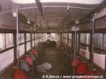 Interiér vozu T3 ev.č.6329 odstaveného ve vozovně Pankrác. | 11.2.1994