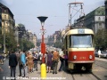 Stanice tramvaje Muzeum asi v roce 1972.