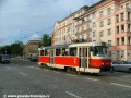 Vůz T3SUCS ev.č.7086 vypravený na linku 2 klesá Svatovítskou ulicí k Vítěznému náměstí. | 31.5.2006