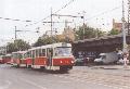Souprava vozů T3SUCS ev.č.7113+7129 na lince 9 ve Svobodově ulici