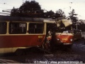 Původní vůz T3M ev.č.8012 zaklíněný do vozu T3 ev.č.6942 po těžké nehodě na křižovatce Vinice. | 6.10.1994