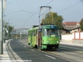 Vůz T3M ev.č.8039 vypravený na linku 5 míří po Bubenském nábřeží k zastávce Tusarova. | 30.9.2006