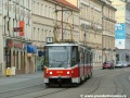Poslední pražský vůz KT8D5 ev.č.9048 vypravený na linku 9 projíždí pěší zónou u křižovatky Anděl | 17.10.2004