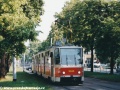 Vůz KT8D5 ev.č.9048 vypravený na linku 25 stoupá na Vítězné náměstí. | 5.6.2003