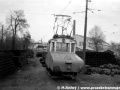 Elektrická nákladní lokomotiva ev.č.4071 v areálu karlínské Rustonky. | 26.3.1981