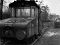Elektrická nákladní lokomotiva ev.č.4072 v areálu karlínské Rustonky. | 26.3.1981
