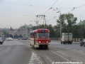 Cvičný vůz T3 ev.č.5503 míří po Hlávkově mostě k zastávce Vltavská | 21.7.2006
