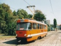 Pracovní vůz T3 ev.č.5521 ve smyčce Kotlářka. | 24.8.2003