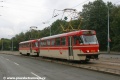 Souprava cvičných vozů T3R.P #5523+5516 u zastávky Poštovka. | 25.9.2008