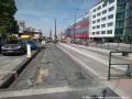 V ulici Na Pankráci pokračující výstavba  prodloužení tramvajové trati zasahuje již i do stávajícího provozovaného úseku. | 29.04.2024