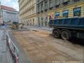 Odstraňování spodních konstrukčních vrstev rekonstruované tramvajové trati. | 02.05.2024