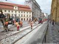 Oprava tramvajové trati ve Spálené ulici mezi ulicemi Lazarská a Myslíkova. | 19.06.2024