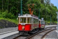 Souprava vozů #351+#1202 opouští výhybnu Jablonec nad Nisou Zelené Údolí. | 26.5.2024