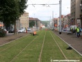 Úsek mezi Zelenou a Podbabou je z větší míry zatravněn, leč travnatými koberci. | 13.8.2011