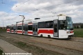 Vůz RT6N1 ev.č.1803 pózuje pro fotografy u příležitosti desátého výroční vzniku stránek Pražské tramvaje a patnáctin série vozů RT6N1 ve smyčce Technologický park. | 9.4.2011